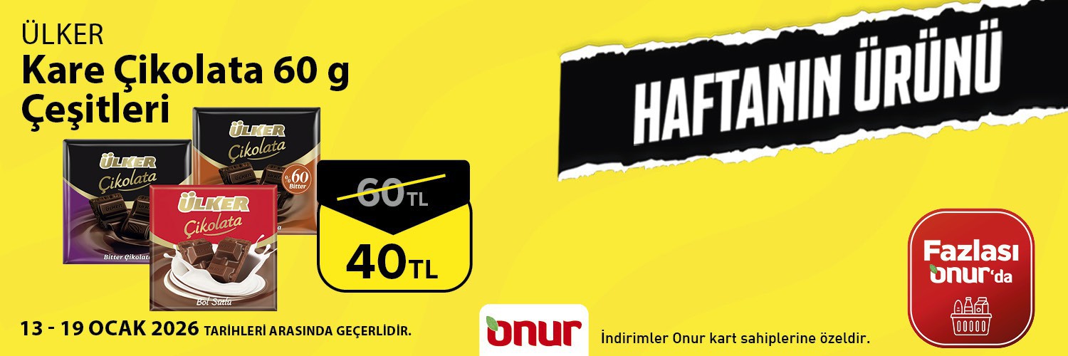 Ülker Kare Çikolata 60 g Çeşitleri